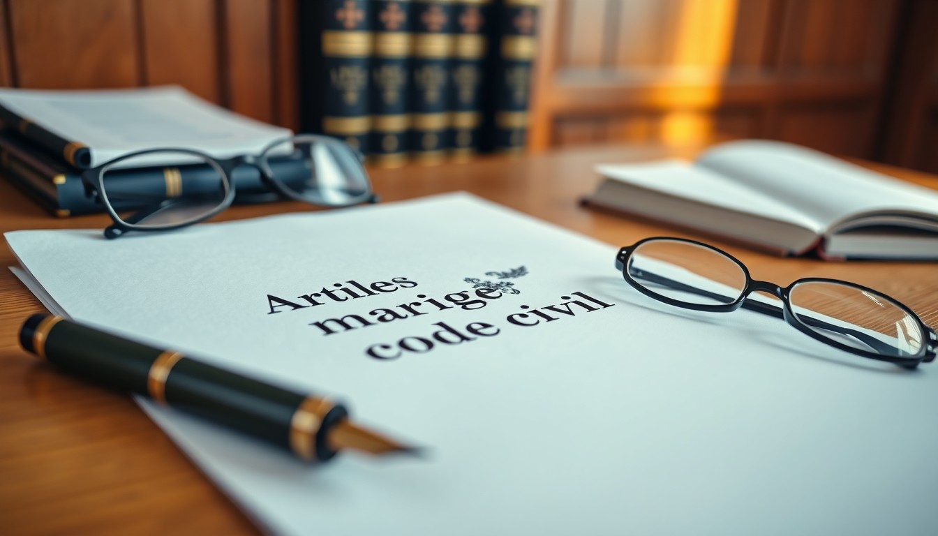 Articles mariage code civil : 5 points clés à retenir